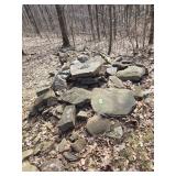 Large pile of miscellaneous rocks of all sizes