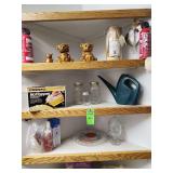 Miscellaneous kitchen items everything on the five shelves