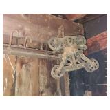 Clover Leaf hay trolley, hooks, and fittings