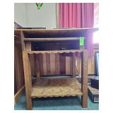 Wooden stand, top missing