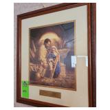 Framed print about 23 in by 18 in