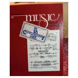 Music books and cassette tapes