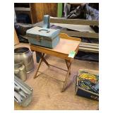 School desk and manger figurines