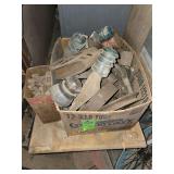 Vintage insulators, pulley system & bolts