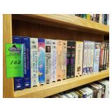 Row of VHS tapes