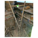 Vintage soil till and hay grappler