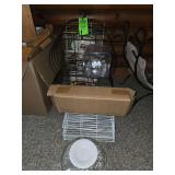 Miscellaneous kitchen items and racks