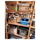 Contents of shelf. The foot fixer, bug zapper, VCR