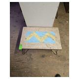 Ceramic tile garden table