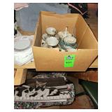 Teacups and decorative plates