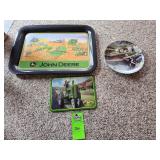 John Deere serving tray dish and collectible