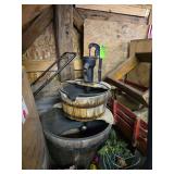 Hand pump water feature