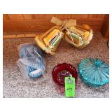 Door bells foot scrubber and candy dishes