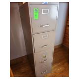 Metal four-drawer filing cabinet