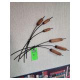 Cattail wall decor