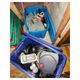 2 totes of kitchen items