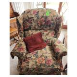 La-Z-Boy floral botanical push-back recliner set of 2