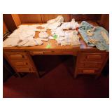 Vintage wood desk NO CONTENTS