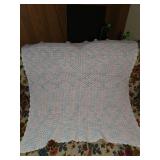 2- handmade Afghans, 2- framed wall art, and 2-decorative throw pillows