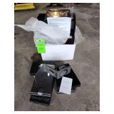 Three fast charging phone chargers and one desktop holder