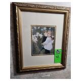 Framed art print titled "Garden Study of the Vickers Children" by artist John Singer Sargent