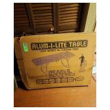 Aluminum folding table