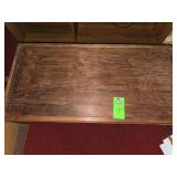 vintage Mission-style or Arts & Crafts oak trestle table