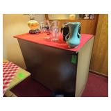 Mini wood bar, NO CONTENTS