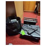 Fisher VCR, VHS tapes and general electric cassette radio