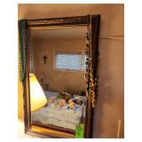 Vintage style mirror with necklaces