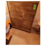 Mid-Century Modern style wood dresser, NO CONTENTS