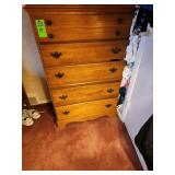 vintage hard rock maple dresser, NO CONTENTS