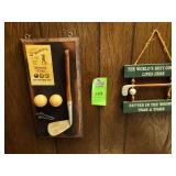 Golf hanging art