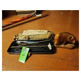 Gun cleaning kit and wooden p ram