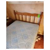 Twin bed with mattress and box spring