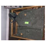 Mens Carhartt size XL regular jacket and 40×32 matching bibs