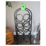 Iron 8 bottle wine rack