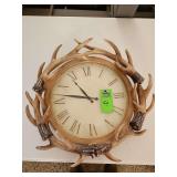 Deer antler clock