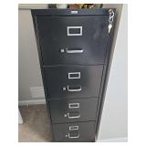 4 drawer metal office max locking filing cabinet. 18'×26.5'×52' NO CONTENTS