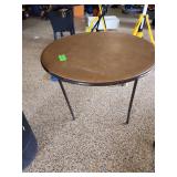 Folding card table