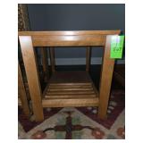 Solid wood John V. Schultz end table