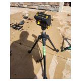 Melnor MiniMax Turbo Oscillating Sprinkler on a tripod base.