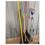 Rake pruners bulbs changer extension pole spade