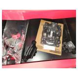 Contents of drawer . Ford emblem and BoxLink Cleat