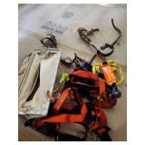 Climbing gaffs harness lanyard storage bag
