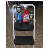 2-step stool and contents