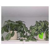 2 artificial satin pothos decorative plants