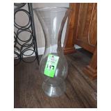 18" glass floral vase