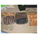 2 tool belts and extra sachels