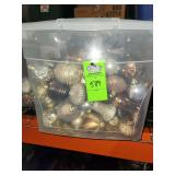 Tote of Christmas ornaments